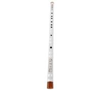 WEKADRIN White Bamboo Flute Ergonomic Transverse Design Simple Musical Instrument for Beginners Adults and Students Zero Basic Entry High Performance Piccolo Flute Grade
