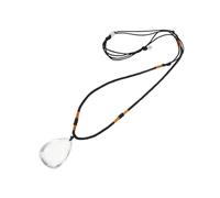 WEKADRIN White Crystal Teardrop Pendant - Hand-polished Necklace Pendant for Women Unique Stone for Meditation Crafting Home Decor Everyday Use