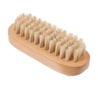 WEKADRIN Wood Bristle Nail Dust Brush for Nail Art Cleaning Small Lightweight Fingernail Cleaner with Flexible Grip Home Manicure Tool for Removing Dead Skin and Dirt Natural Wood Color