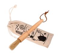 WEKADRIN Wood Handle Coffee Grinder Cleaning Brush Nonslip Grip Sweeper for Coffee Grounds for Grinders Filters Pots and Cups Cleaning