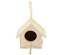 WEKADRIN Wooden Bird Nest Garden Ornament Small Delicate Simulation Nest Outdoor Home Adornment Suitable for Birdcage Accessories Random Color