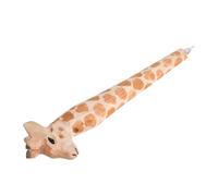 WEKADRIN Wooden Giraffe Gel Ink Ballpoint Pen Carved Animal Design Comfortable Grip Fun Cartoon Student Writing Supplies Classroom Prize and Christmas Party Stationery Decor