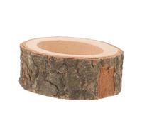 WEKADRIN Wooden Hamster Food Bowl for Small Pets Natural Solid Wood Nut Dish Feeder with Ample Capacity Suitable for Guinea Pigs Rabbits Squirrels and Chinchillas Aesthetic Small Animal