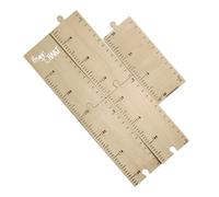 WEKADRIN Wooden Height Measurement Ruler Growth Chart with Adhesive Tape Wall Mounted Growth Tracker for Bedroom Easy Stick Height Wall Chart for Recording Development