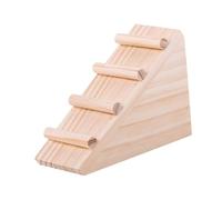 WEKADRIN Wooden Ladder Decoration for Hamster Pet Hideout Accessory Small Animal Cage Ladder Platform Chinchilla Hamster
