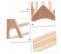 WEKADRIN Wooden Parrot Perch Stand Training Platform for Chickens and Birds Stable Bite-resistant Natural Wood Bird Resting and Playing Rack for Hens and Parrots