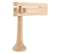 WEKADRIN Wooden Ratchet Noise Maker Educational Musical Instrument for Early Music Skill Development with Childsafe Natural Wood Smooth Edges for Birthday Parties Sports Events and