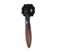 WEKADRIN Wooden Triple Roller Massage Tool for Full Body Muscle Release Horn Material Handheld Massager for Neck Manual Pressure Control for Office Workers and Fitness