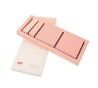 WEKAMOS 1 Box Color Multi Function Memo Pads with Strong Self Adhesive Portable Tearable Sticky Tabs for School Office Bible Study and Page Markers Pink