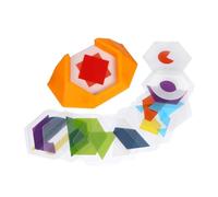 WEKAMOS 1 Box Colorful Geometric Shape Puzzle for Adults Educational Logic Jigsaw for Early Development Enhances Color Recognition and Problem-solving Skills Stress Relief Brain Teaser