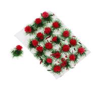 WEKAMOS 1 Box Miniature Artificial Flower Clusters for Sand Table Decor Lightweight Nylon Micro Landscape Ornaments DIY Dollhouse and Model Railway Scenery Accessories Miniature Flower