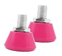 WEKAMOS 1 Pair Roller Skate Toe Stoppers Adjustable Rubber Brakes for Roller Skates Ergonomic Design Bolt for Outdoor Use Rose Guards for Enhanced Stability