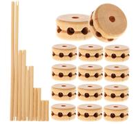 WEKAMOS 1 Set Creative Wooden Building Blocks Educational Inserting for Fun Stacking Blocks for Hand Eye Coordination Cognitive Skills Development Safe Montessori Construction