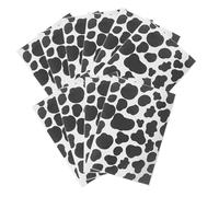 WEKAMOS 10 Sheets Adhesive Cow Pattern Stickers for Scrapbook Journals DIY Decoration Black and White Cow Print Decals for Water Bottles Luggage Crafting