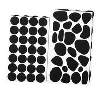 WEKAMOS 10 Sheets Adhesive Felt Pads with Circular and Irregular Shapes Self Adhesive Soft Felt Dots for Clothes Decoration and Festival DIY Durable Stick Fabric Stickers for Repair and