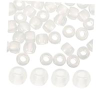 WEKAMOS 1000Pcs UV Reactive Plastic Beads Clear Color Changing Luminous Beads for Jewelry Making Glow Dark DIY Bracelet and Necklace Craft Supplies
