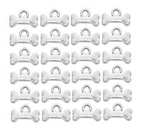 WEKAMOS 100pcs Antique Zinc Alloy Dog Bone Charms for Jewelry Making Vintage Pet Jewelry Pendants for DIY Bracelets Necklaces Earrings Scratch-resistant Craft Beads for Pet Lovers