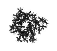 WEKAMOS 100pcs Black Plastic Fake Ants Prank Simulation Halloween Decoration Creepy Scary Party Props for Haunted Houses and Spooky Home Decor