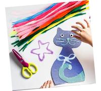 WEKAMOS 100pcs Chenille Stems Pipe Cleaners for DIY Crafts Safe Wire and Material Bright Fluffy Twisted Sticks for Arts and Craft Projects Bulk for Creative Handmade Decorations