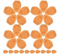 WEKAMOS 100Pcs DIY Christmas Deer Antler Plush Fabric Hair Clips with Double-Sided Coffee Brown Ears, Handmade Mini Deer Ears Accessories for Crafts and Clothing Decor