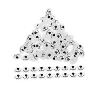 WEKAMOS 100pcs Flat Bottom Oval Stuffed Animal Nose Cloth for DIY Doll Making Secure Acrylic Safety Nose and Mouth Accessories for Plush Crochet Bears Amigurumi Craft Projects