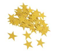 WEKAMOS 100Pcs Gold Double-sided Star Confetti Paper Cutouts for Crafting Wedding Birthday Party Decorations Metallic Glitter Scrapbook Embellishments Festive Table Decor