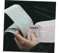 WEKAMOS 100pcs Grey Raffle Tickets for Party Game Accessories Event Tickets for Mall Activity Center Carnival School Dance Holiday Celebrations and Prize Drawings