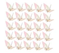 WEKAMOS 100PCS Handmade Origami Paper Cranes Folded Paper Cranes for Wedding Party Shower Decorations Instant Setup and Traditional Craftsmanship