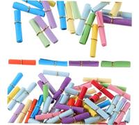 WEKAMOS 100Pcs Lovely Colored Mini Paper Scrolls for Writing Vintage Wishing Bottle Paper Decors for Letter Writing Scrapbooking Journaling Romantic Messages and Celebrations