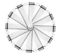 WEKAMOS 100pcs Mesh Drawstring Fan Bags for Wedding Party Favors Breathable Organza Pouch with Secure Closure Multipurpose Fan Pouch for Trinkets Jewelry Decoration