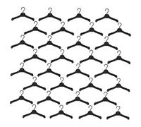 WEKAMOS 100pcs Miniature Plastic Doll Clothes Hangers Safe Friendly Design Lightweight Portable for Dollhouse Wardrobe Accessories Creative Roleplay Gift