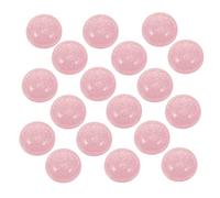 WEKAMOS 100pcs Resin Semicircle Accessories DIY Craft Charms for Handmade Hairpin Decoration Pink Silver Glitter Pendants for Antique Hair Crown Jewelry Making