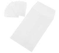 WEKAMOS 100pcs Small Blank Money Saving Envelopes with Adhesive Seal for Cash Budgeting and Storage Portable Seed and Stamp Organizer for Everyday Use