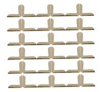 WEKAMOS 100pcs Vintage Gold Metal Scrapbook Corner Guards Triangle Edge Protectors for Photo Albums Notebooks Diaries Travel Friendly Compact Design Prevents Page Curling and Wear