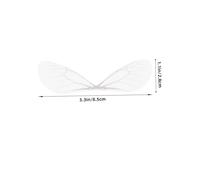 WEKAMOS 100pcs White Dragonfly Wing Charms DIY Jewelry Making Accessories for Women Crafts and Home Decor Intricate Nature-inspired Pendants for Earrings Necklaces