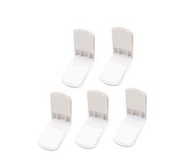 WEKAMOS 10Pc Proofing Cabinet Locks Right Angle Safety Latches with Strong Adhesive Tape for Childproof Cupboard Lock White Easy Operation Durable Eco Friendly Material for Medicine