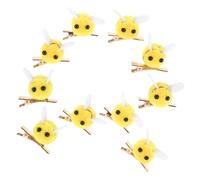 WEKAMOS 10pcs Bee Hair Clips for Women Lightweight Hollow Out Mini Barrettes Spring Styling Accessories for Daily Wear Birthdays and Festive Events