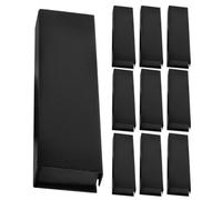 WEKAMOS 10PCS Black Flip Top Pen Present Box Ballpoint Fountain Pen Storage Case for Business Office Birthday Souvenir Jewelry Collection Organizer