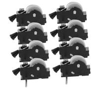 WEKAMOS 10pcs Box Clock Replacement Mechanism Mini Clockwork Car Clock Mechanism Kit Clockwork Cars Pull Cord Style Supply Part Small Movement Plastic Black