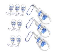 WEKAMOS 10pcs Colorful Mini Claw Machine Pendants Plastic Grabbing Claw Keychain Charms for Bags Hanging Decoration Lightweight Accessories