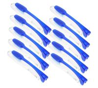 WEKAMOS 10pcs Folding Toothbrushes with Soft Bristles Travel Portable Foldable Oral Care Ergonomic Design for Comfortable Grip and Gentle Gum Cleaning Suitable for Home and Travel Use