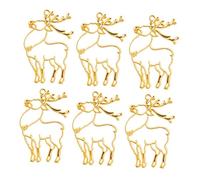 WEKAMOS 10pcs Golden Open Back Bezel Pendants Jewelry Pendant Frames for DIY Christmas Necklace Keychain Making Alloy Metal Thick Edge Frames for UV Resin Glitter Rhinestones Crafting