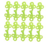 WEKAMOS 10pcs Handmade Chinese Knot Buttons for Cheongsam Lightweight Breathable Three Leaf Toggle Closures Traditional Frog Fasteners for Womens Spring and Summer Outerwear