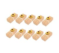 WEKAMOS 10pcs Lipstick Packing Box and Perfume Paper Boxes 8.7x5.5x2.8cm Natural Color Sunflower Pattern Small Paper Case for Cosmetics and Holiday Wrapping