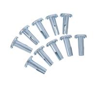 WEKAMOS 10pcs Metal Castor Wheel Socket Inserts for Office Chair Stem Casters Furniture Insert Sleeves Easy Installation Stable Fit Replacement Accessories
