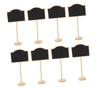 WEKAMOS 10pcs Mini Chalkboard Signs with Stands Erasable Message Board for Party Wedding Home and Office Decoration Reusable Blackboard Labels for Buffet and Event Organization
