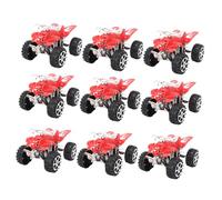 WEKAMOS 10pcs Pull Back Mini Cars Beach Bikes Model Inertia Motorcycles Set Random Color Educational Pull Back Car