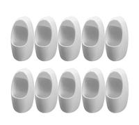 WEKAMOS 10pcs Scale Handcrafted Micro Landscape Toilet for Dollhouse Bathroom Accessories Architectural DIY Projects Realistic Public Restroom Models