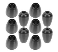 WEKAMOS 10pcs Silicone Conch Shaped Earphone Covers Comfortable Fit Versatile Application Black Earplugs for Clinics and Homes