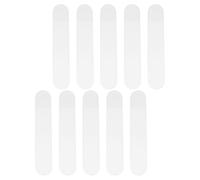 WEKAMOS 10pcs Sturdy Frosted Plastic Pencil Storage Bag with Rounded Corners and Hanging Design, Versatile Pen Container Suitable for Artists and Writers, for Organising Stationery